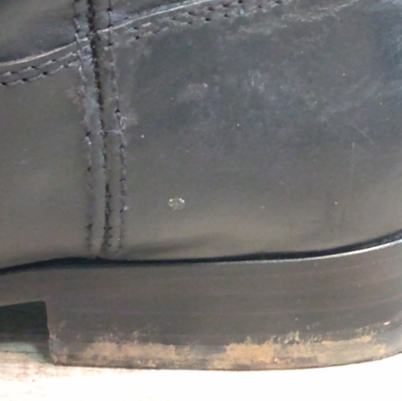 Frye Womens Melissa 2 Button Boot Black Size 8 1/2 B Black Leather Riding Boots - Picture 6 of 11